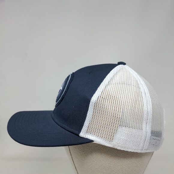 Aircraft Silhouette Patch Snapback Trucker Hat Blue OSFM Gulfstream Mesh Back - Picture 3 of 8